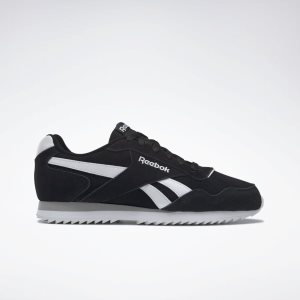 Adidasy Męskie Reebok Royal Glide RPL Czarne/Białe/Szare PL 07JFDZE